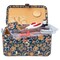 Singer Premium Sewing Basket Kit - Navy Paisley, 11-5/8" x 6-5/8" x 7"